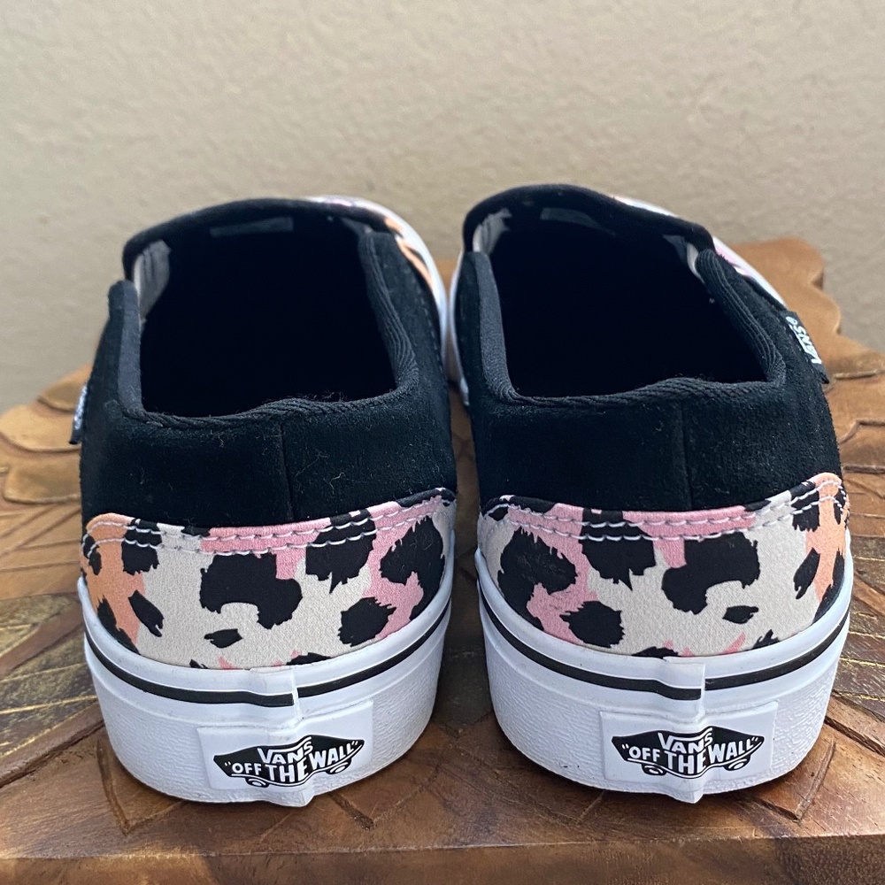 Vans Multi Color Animal Print Slip Ons - Picture 5 of 9